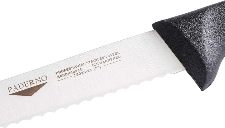 PADERNO Messer Brot 36 Zentimeter schwarzem Griff