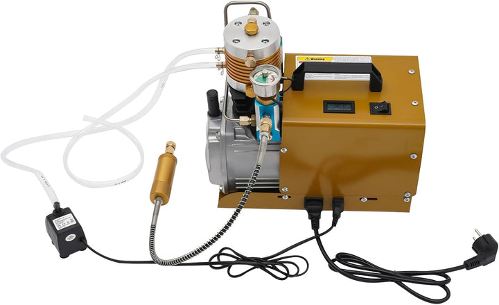 1800W Hochdruck-Luftpumpe 220V Luftkompressorpumpe mit Externen Öl- und Wasserabscheider 0-30Mpa Vor