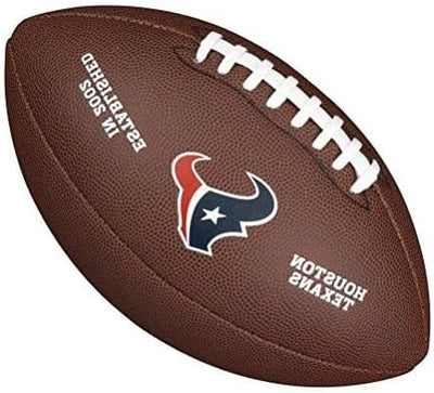 Wilson American Football NFL TEAM LOGO, Offizielle Grösse, Mischleder OFFICIAL Houston Texans, OFFIC