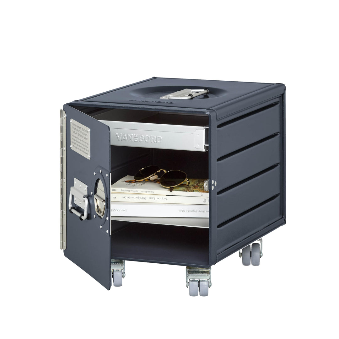 Rollcontainer mit Schubladen, Metallschrank, mobiler Aktenschrank, Schubladenschrank, Industrial Möb