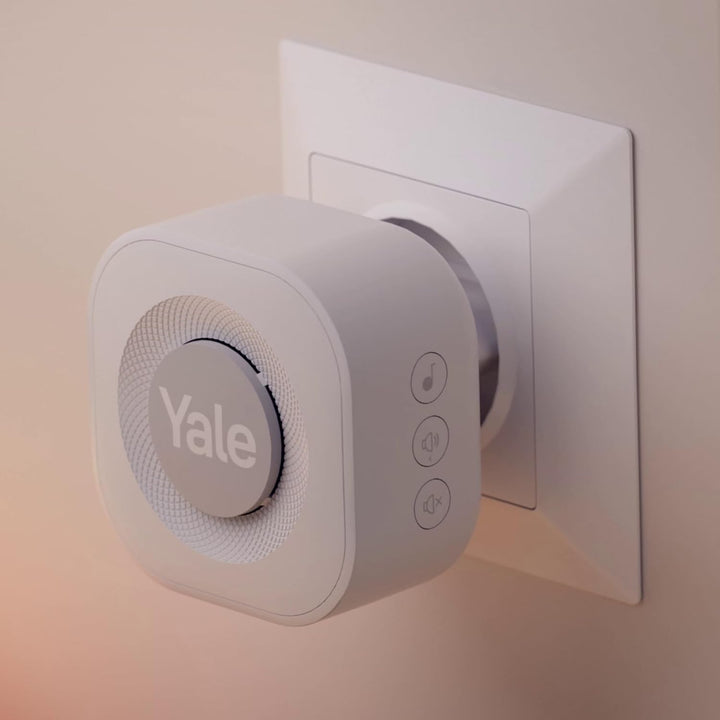 Yale - Türklingel-Gong - SV-VDBCH-1A-W - Innen-Klingel - Wählbare Klingeltöne - Plug-in-Installation