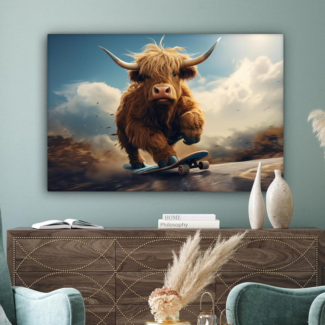 MuchoWow© Bild auf Leinwand Gross 120x80 cm XXL Schlafzimmer Bilder Wand Deko Wohnzimmer Modern Wand