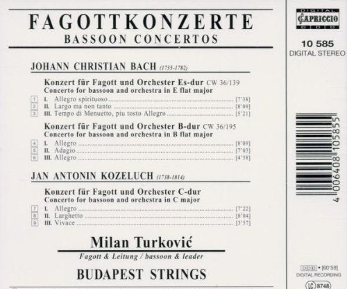 Fagottkonzerte, Audio-CD