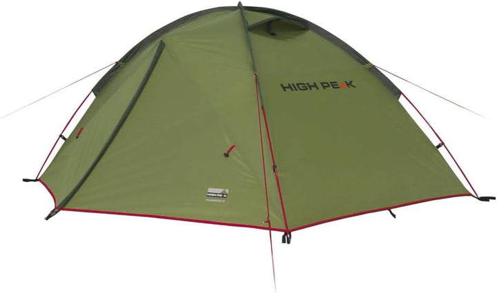 High Peak Kuppelzelt Woodpecker 3, Campingzelt, Trekkingzelt für 3 Personen, 2 Eingänge, Stauraum, D