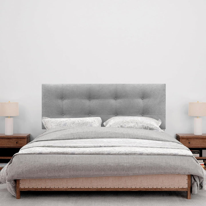 DHOME Kopfteil, gepolstertes Bett Kopfteil 8cm dick. Gepolstertes Kopfteil ACUALINE Stoff und Kunstl