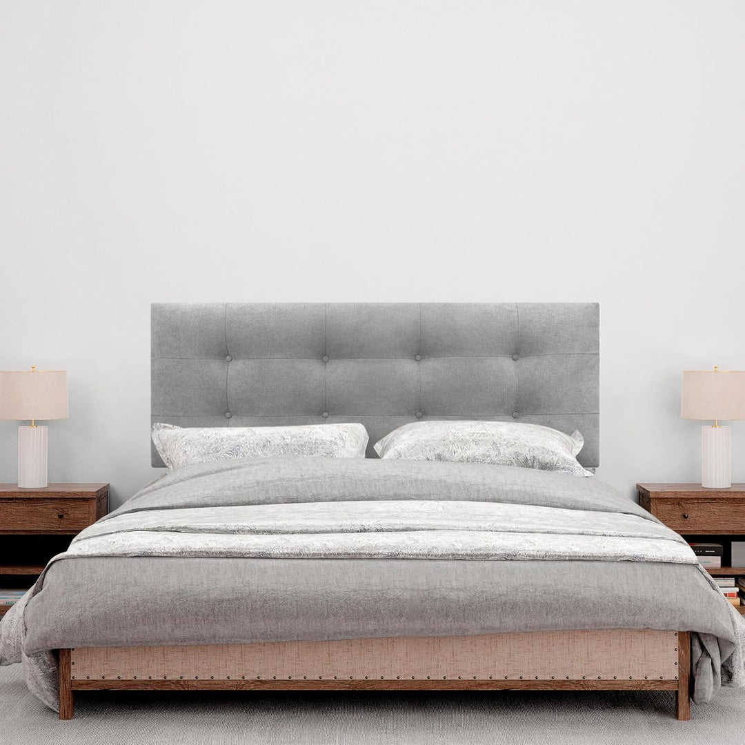 DHOME Kopfteil, gepolstertes Bett Kopfteil 8cm dick. Gepolstertes Kopfteil ACUALINE Stoff und Kunstl