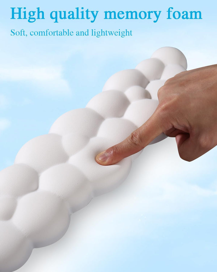Wolke Handballenauflage Tastatur, Ergonomisch Wolke Mousepad Handgelenkstütze, mit Memory-Schaum, Ni