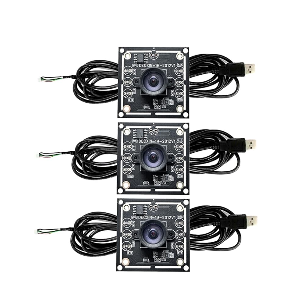 OV9732 Kameramodul 3er Set USB Kamera 1280 x 720 Webcam Hohe Bildklarheit Webkamera mit 2 Meter Kabe