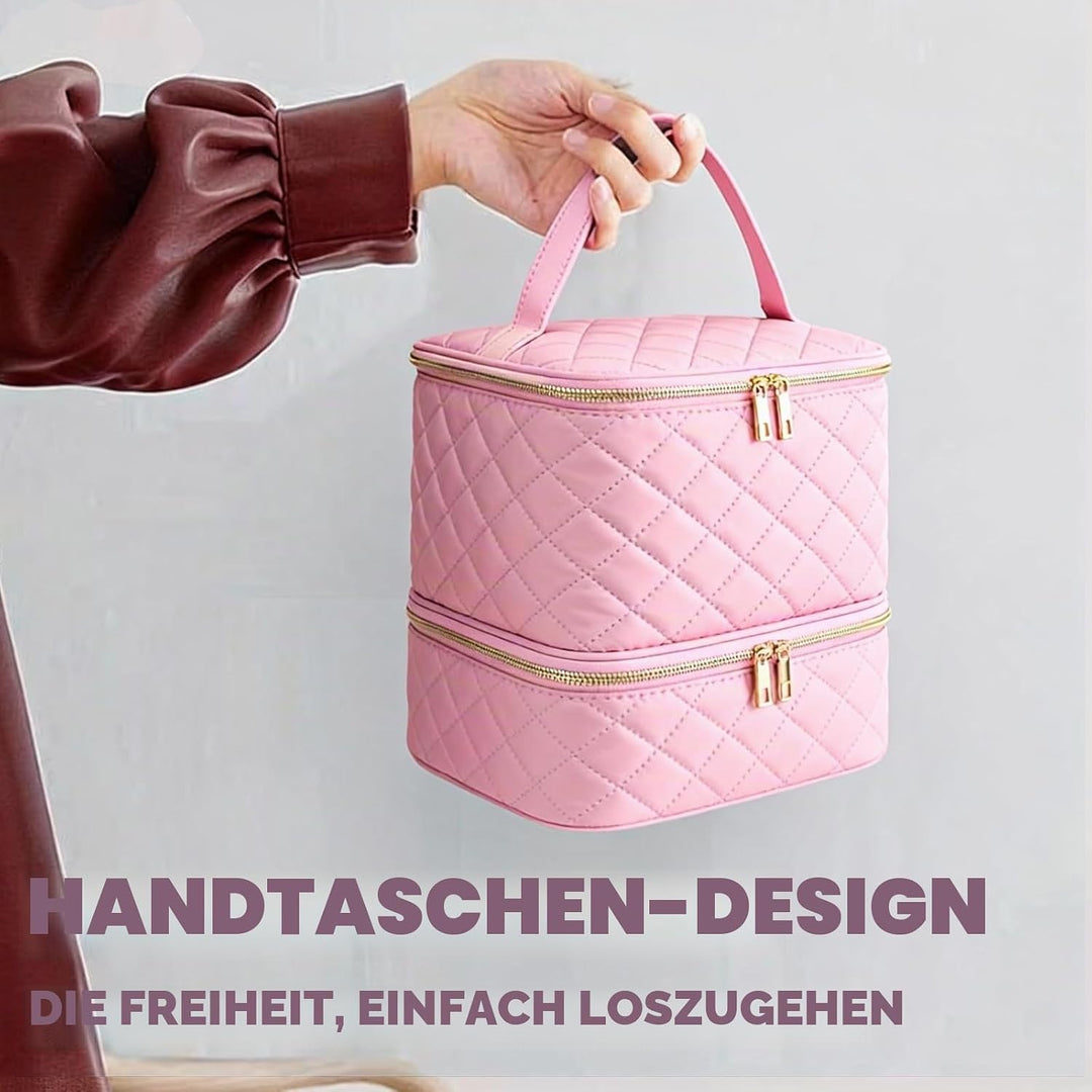 Nagellack Aufbewahrung Nagelkoffer Doppelschicht Tragbarer Nail Polish Organizer Nagellack Tasche fü