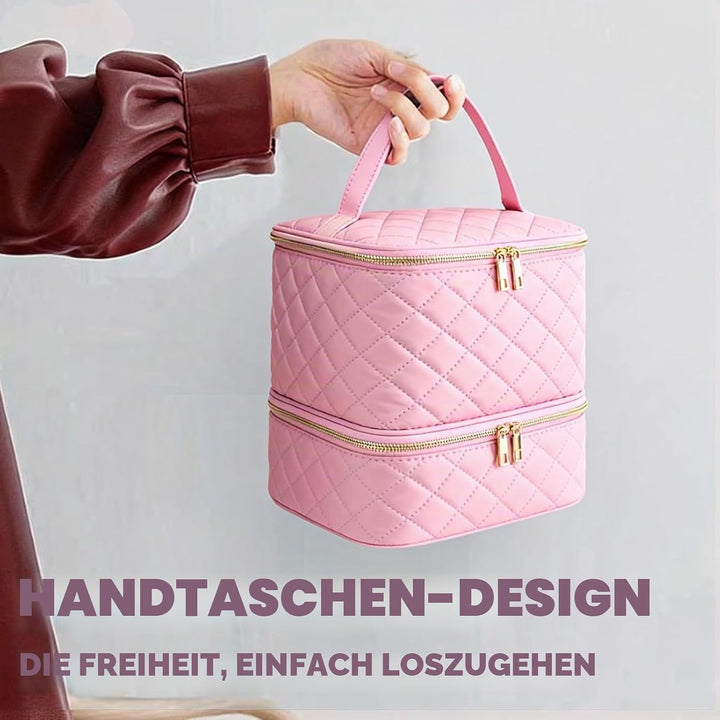 Nagellack Aufbewahrung Nagelkoffer Doppelschicht Tragbarer Nail Polish Organizer Nagellack Tasche fü