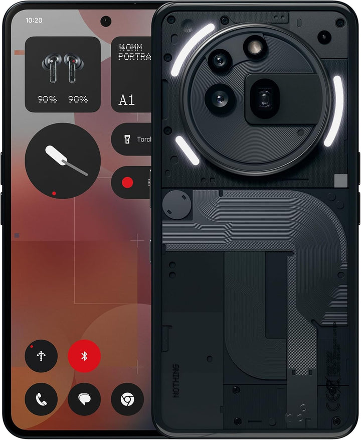 Nothing Phone (3a) Pro 256 GB - Handy mit 50 MP Periskop-Kamera, 50 MP Hauptkamera, 60-facher Ultra-