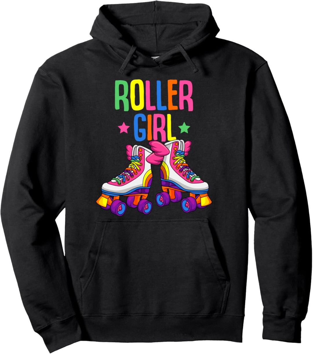 Roller Girl Rollschuhe Roller Skates Rollschuh Mädchen Pullover Hoodie