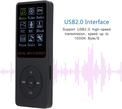 Tragbarer Farb-TFT, Musik-Player MP4 Sport Trekstor MP3-Player Bildschirm HiFi I.Beat Move USB2.0 Sc