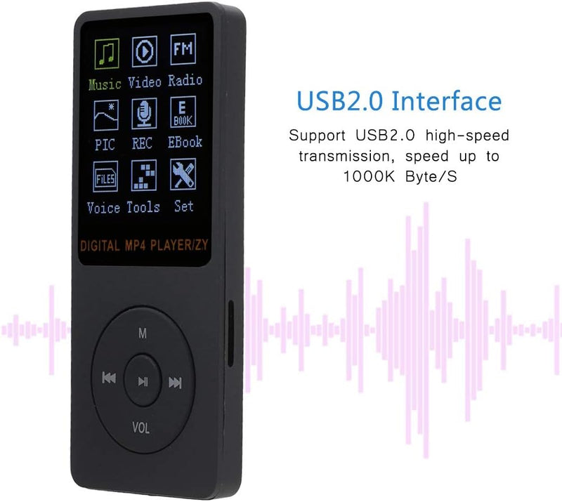 Tragbarer Farb-TFT, Musik-Player MP4 Sport Trekstor MP3-Player Bildschirm HiFi I.Beat Move USB2.0 Sc