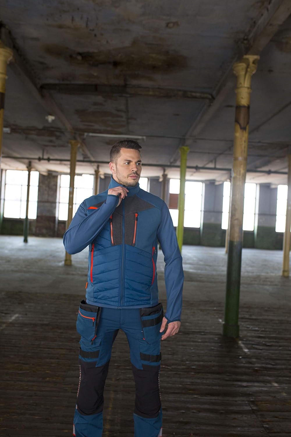 Portwest DX4 Hybrid-Steppjacke, Grösse: XXL, Farbe: Metal Grau, DX471MGRXXL XXL Metallgrau, XXL Meta