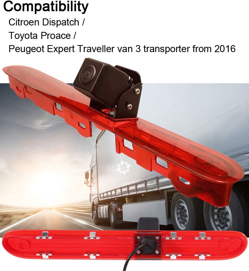 「Rückfahrkamera Transportster + 4.3 Zoll TFT LCD Bildschirm Auto Monitor」 Bremsleuchte Auto Dach Rüc