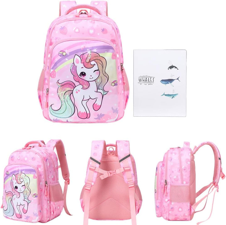 Jumpopack Schulrucksack Kinder Schultasche Schultaschen Einhorn Schulranzen Set Erdbeere Kinderrucks