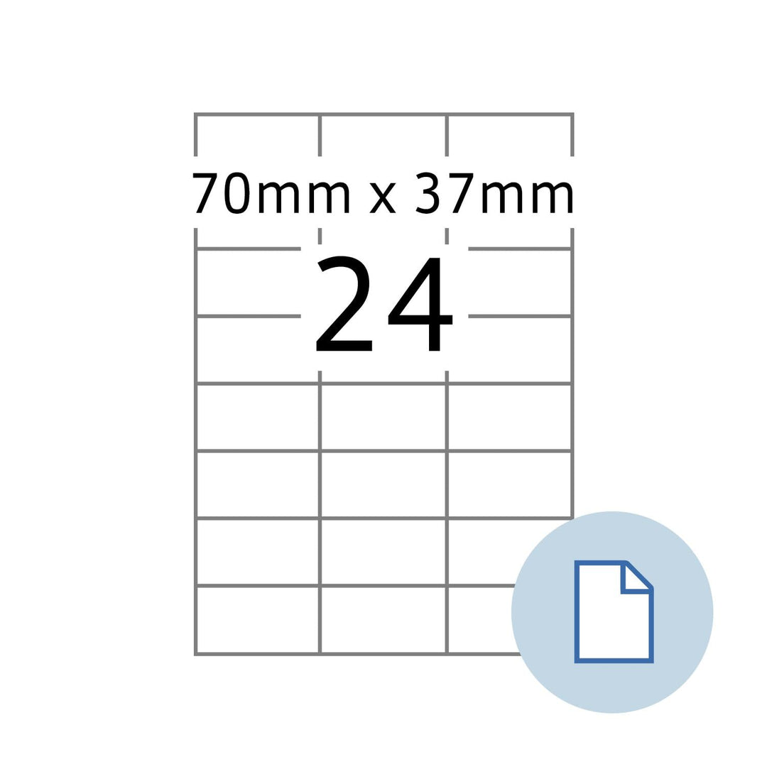 Herma 8424 Universal-Etiketten Dataprint, 70 x 37,1 mm, weiss