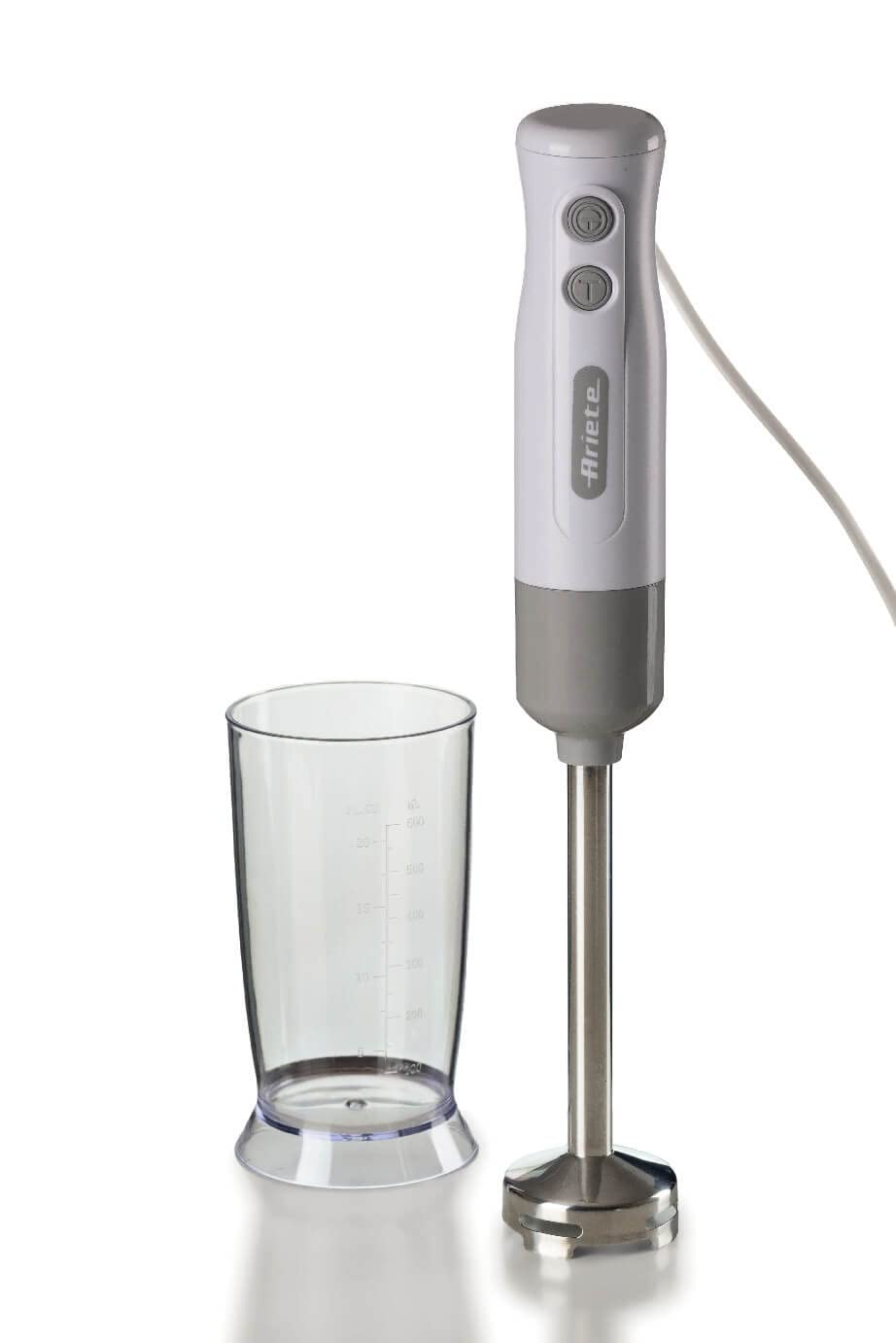 Ariete Breakfast 604 Stabmixer, Mini-Pürierstab mit 2 Geschwindigkeiten, Edelstahlklinge, Abnehmbare
