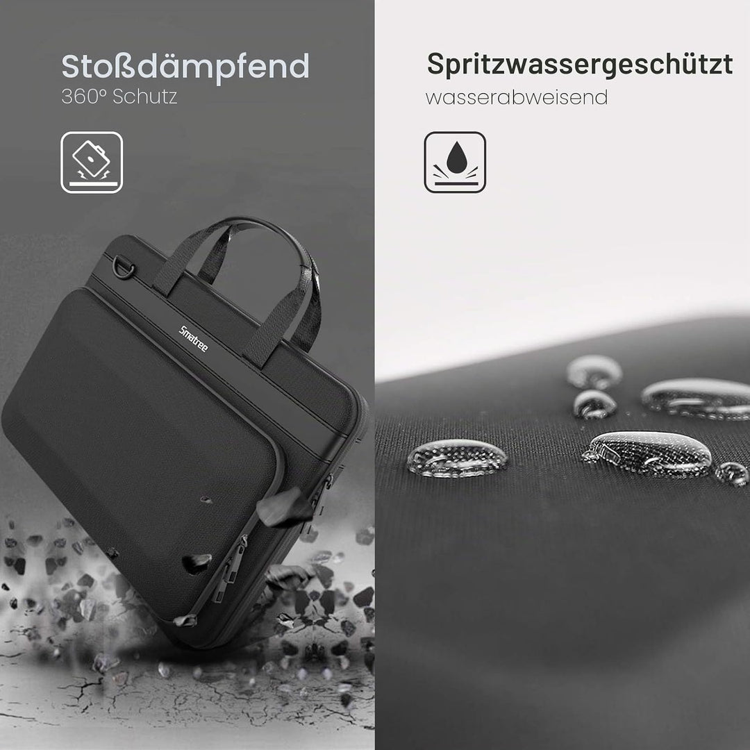 Smatree 14 Zoll Laptop Aktentasche, Hartschalen Umhängetasche Koffer für HP EliteBook 14 Zoll/Huawei