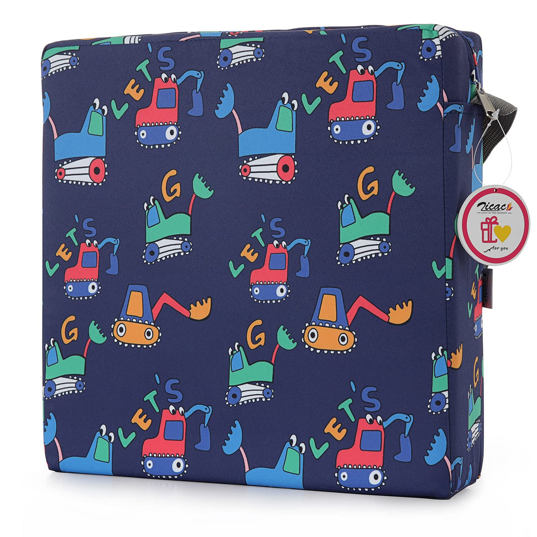 Zicac Sitzerhöhung Baby Tragbar Sitzkissen Design für Kinder (Marineblau), Marineblau