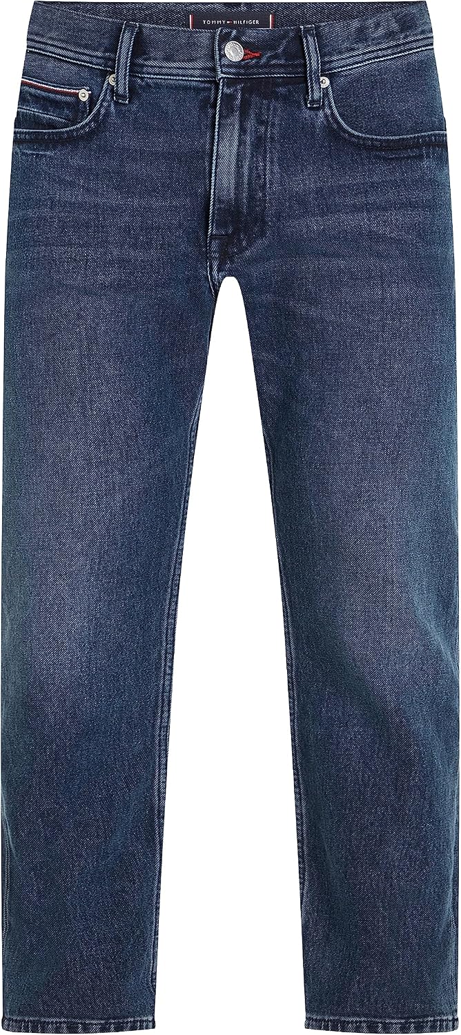 Tommy Hilfiger Herren Jeans Regular Stretch 40W / 36L Denim (Banks Blue Black), 40W / 36L Denim (Ban