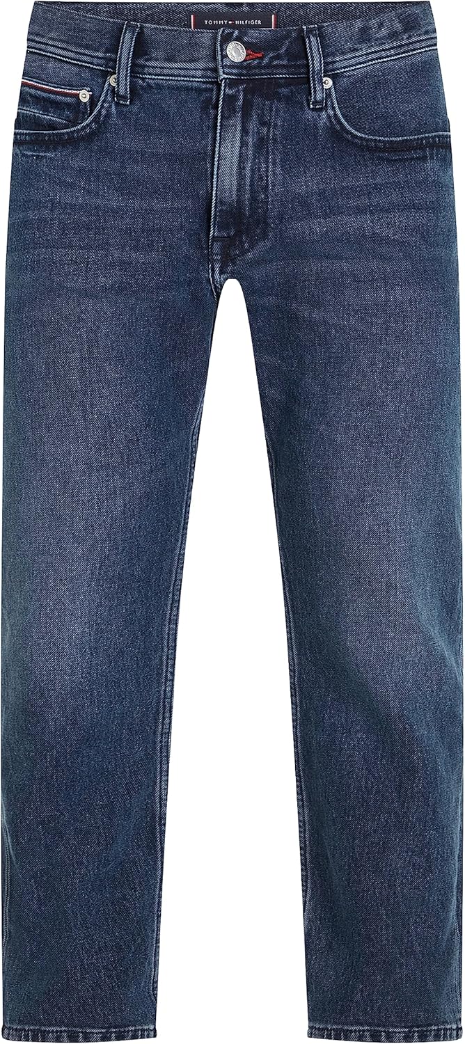 Tommy Hilfiger Herren Jeans Regular Stretch 40W / 36L Denim (Banks Blue Black), 40W / 36L Denim (Ban
