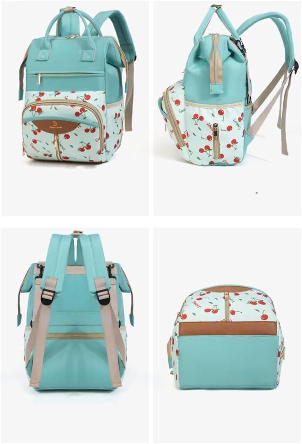 Wickelrucksack,Wasserdichte Grosse Windeltasche Mit Kinderwagen Halterung | Baby Reisetasche Mit Wic