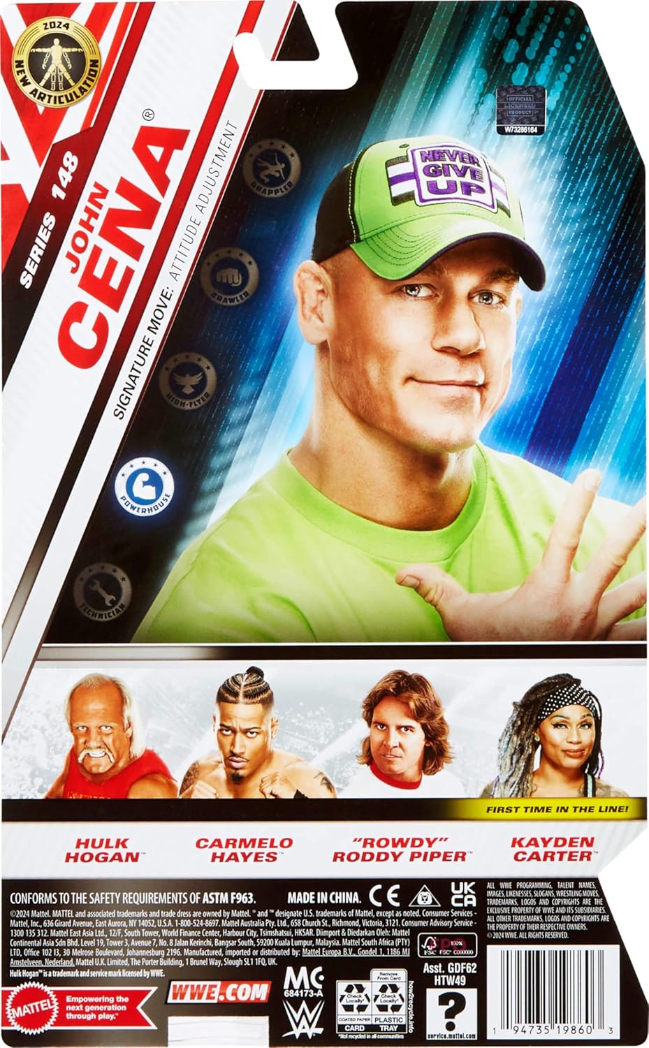 WWE Catch Main Event Series – Figur mit Gelenken, 15,2 cm – Figuren John Cena