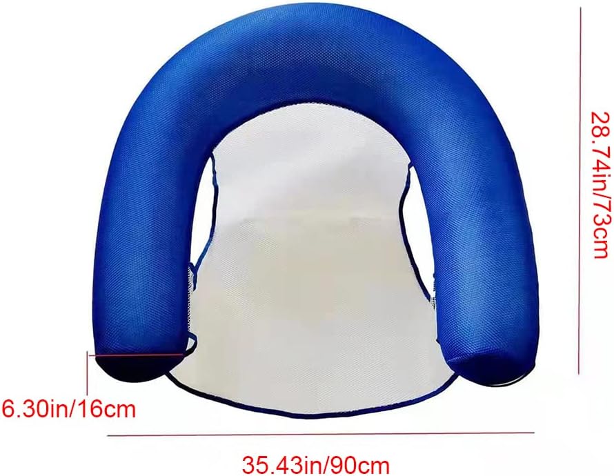 Float Sessel, aufblasbarer Wasserstuhl Wassersitz Pool, Schwimmbadstuhl Wasserhängematte Luftmatratz