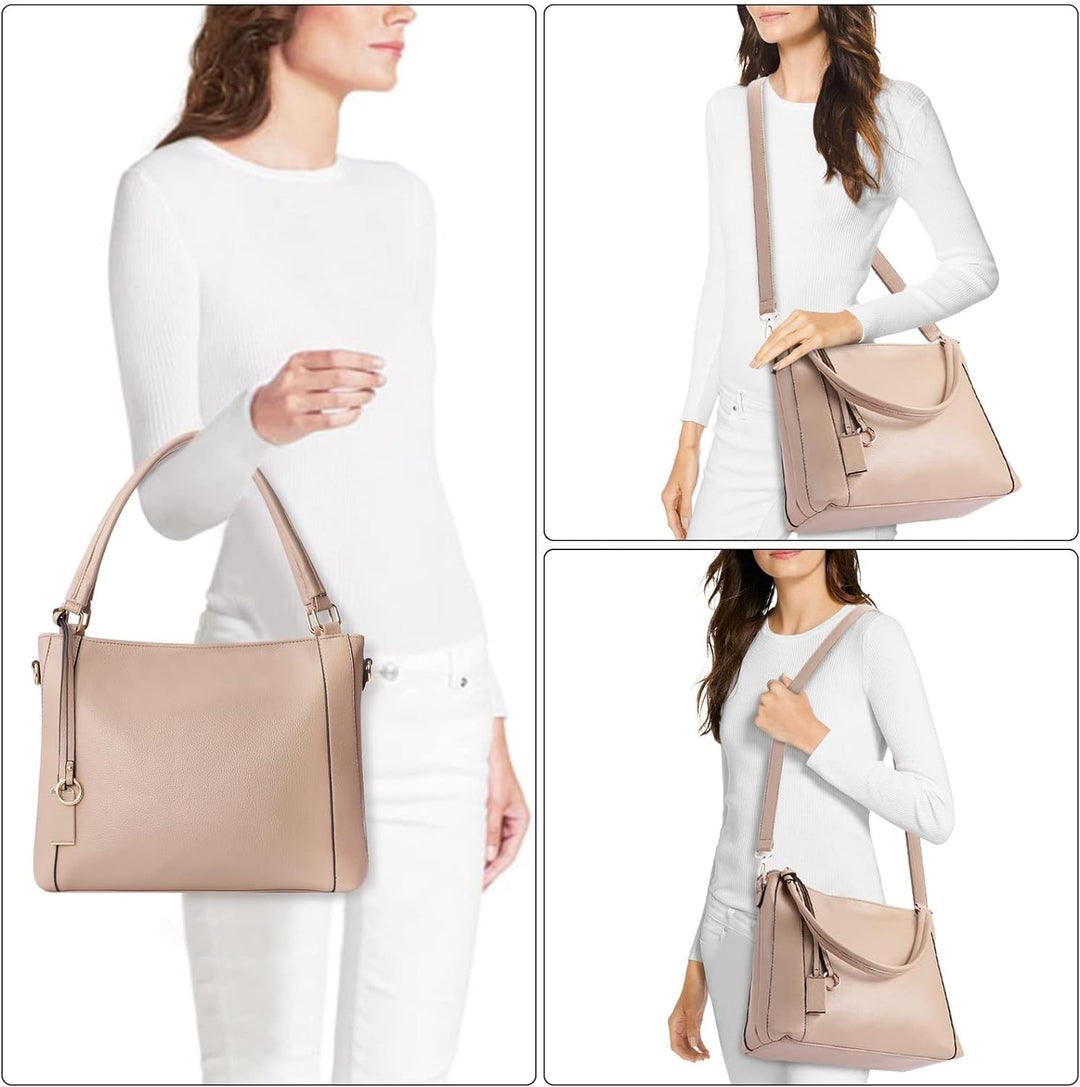 HAWEE Mode Damen Handtasche aus Weiches PU-Leder Umhängetasche Grosse Schultertasche mit Reissversch