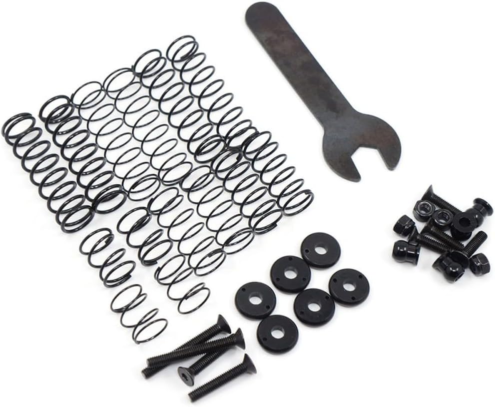 120 mm Desert Lizard zweistufiger interner Federdämpfer Paar schwarz für Crawler
