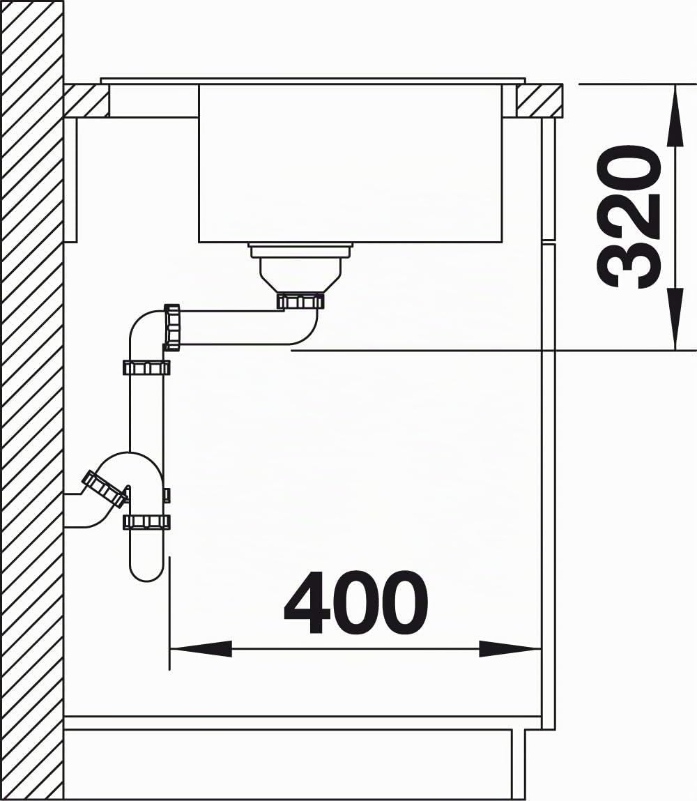 BLANCO DALAGO 5 | SILGRANIT felsgrau | Einbauart: Einbau von Oben | mit Ablauffernbedienung | 50er U