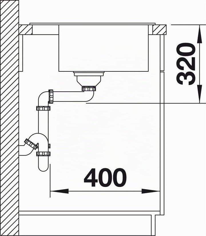 BLANCO DALAGO 5 | SILGRANIT felsgrau | Einbauart: Einbau von Oben | mit Ablauffernbedienung | 50er U
