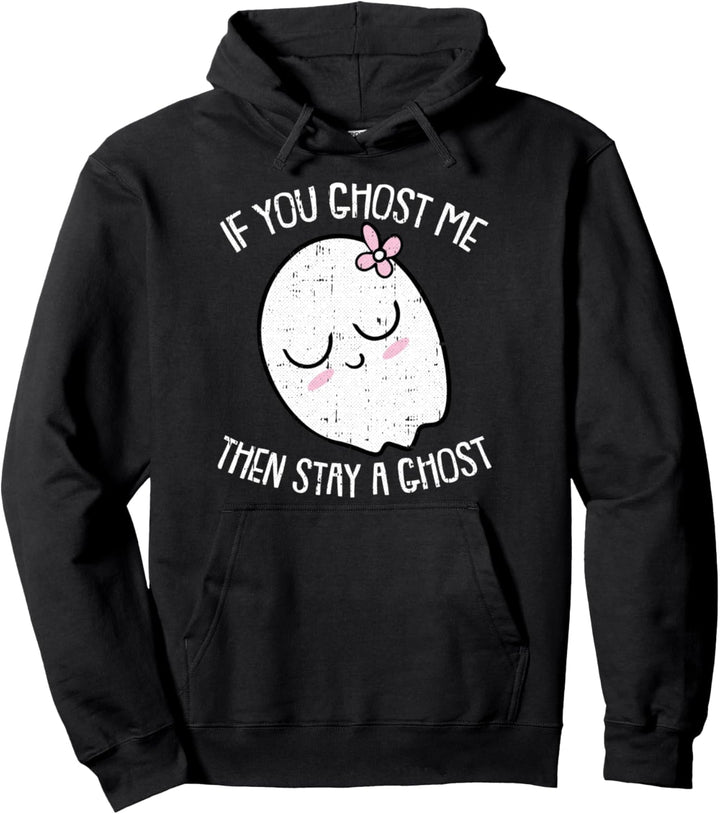 Geisterkostüm, faules Halloween-Kostüm, lustiges Geister-Dating, sarkastisch Pullover Hoodie
