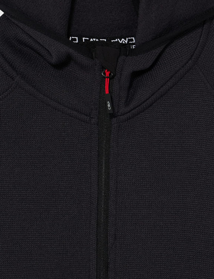 CMP Herren Herren-knit-tech-jacke mit Fester Kapuze MAN JACKET FIX HOOD 56 Anthrazit-Ferrari, 56 Ant