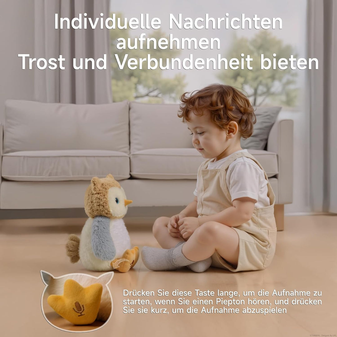 Eule Kuscheltier, Singende Interaktives Eule Stofftier, Plüschtier Elektronisches Nachsprechendes al