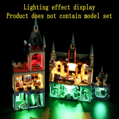 GEAMENT Licht-Set Kompatibel mit Lego Harry Potter Schloss Hogwarts Kammer (Hogwarts Chamber of Secr