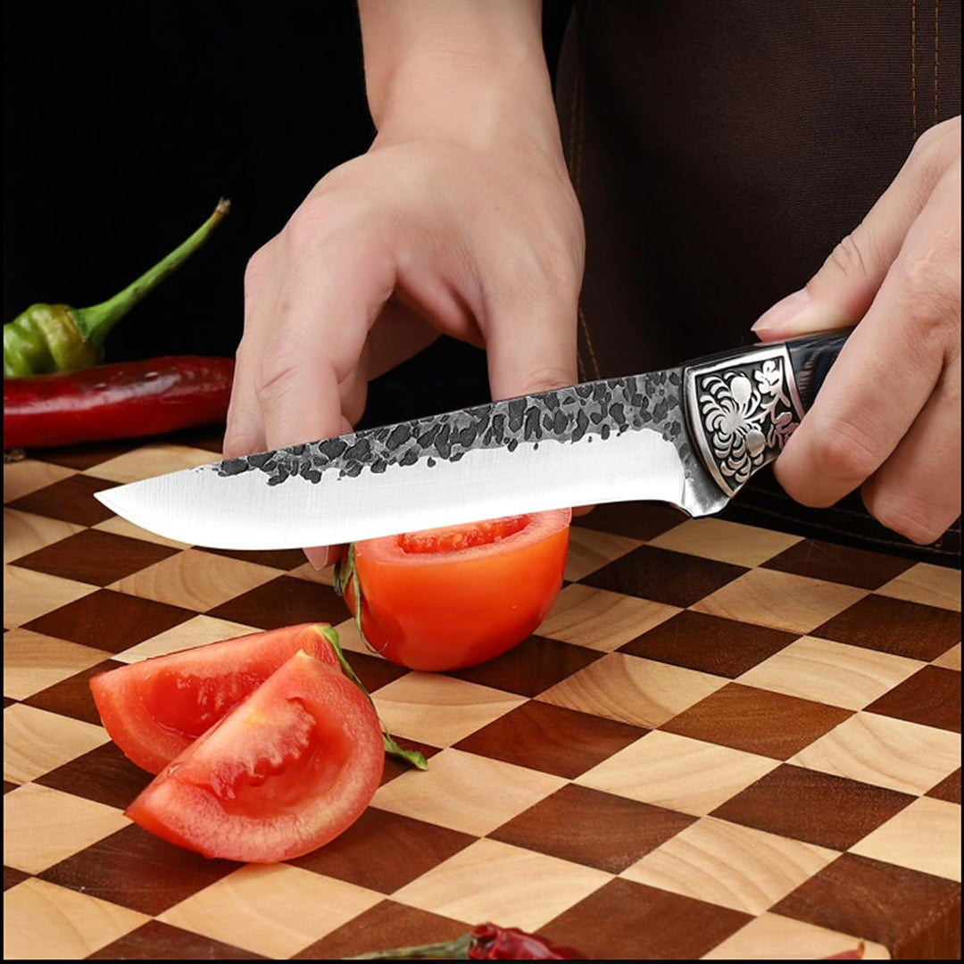 Fubinaty Ausbeinmesser Kochmesser handgefertigt geschmiedet Outdoor-Kochmesser Full Tang High Carbon