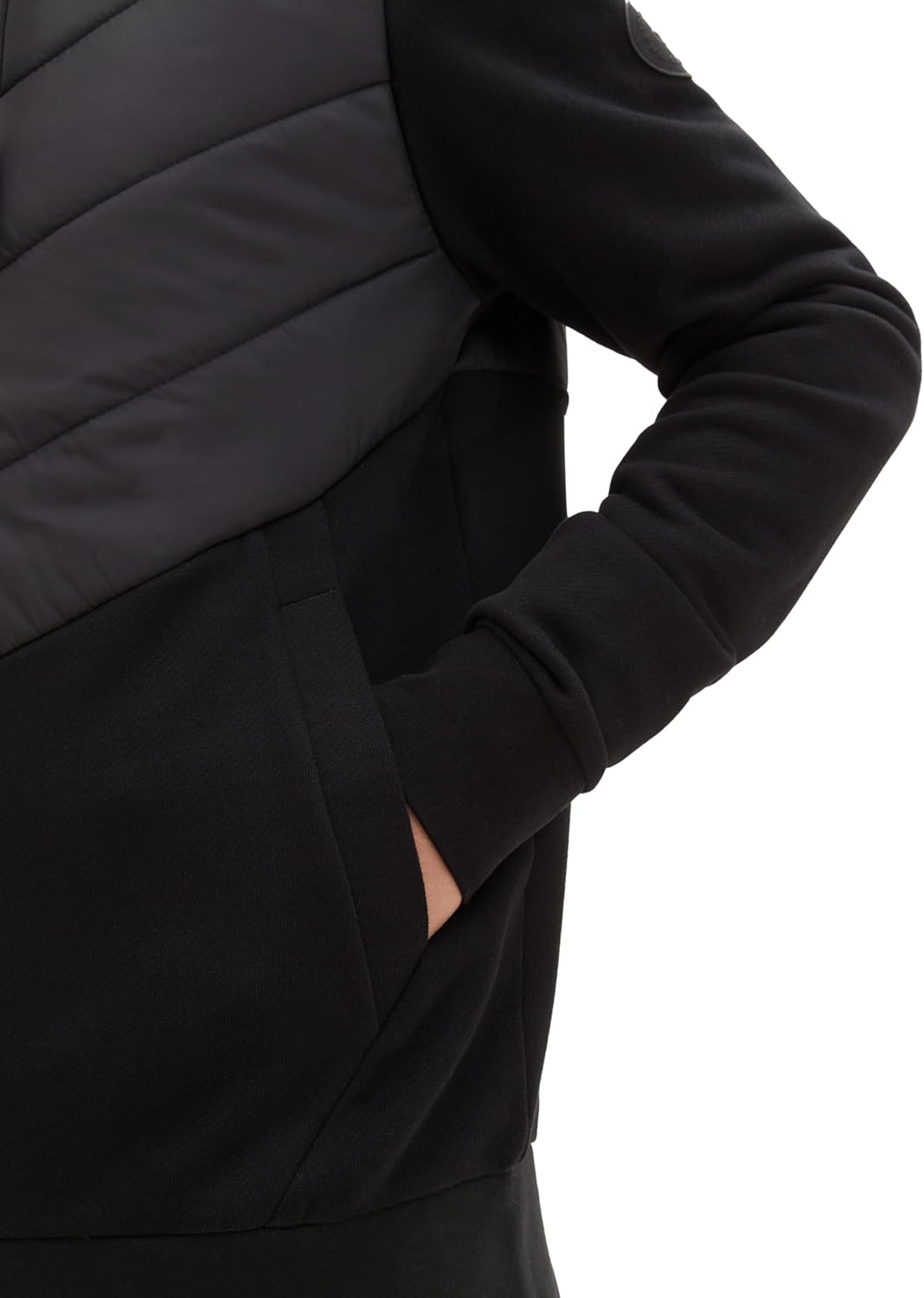 TOM TAILOR Herren Sweatshirt S 29999 - Black, S 29999 - Black