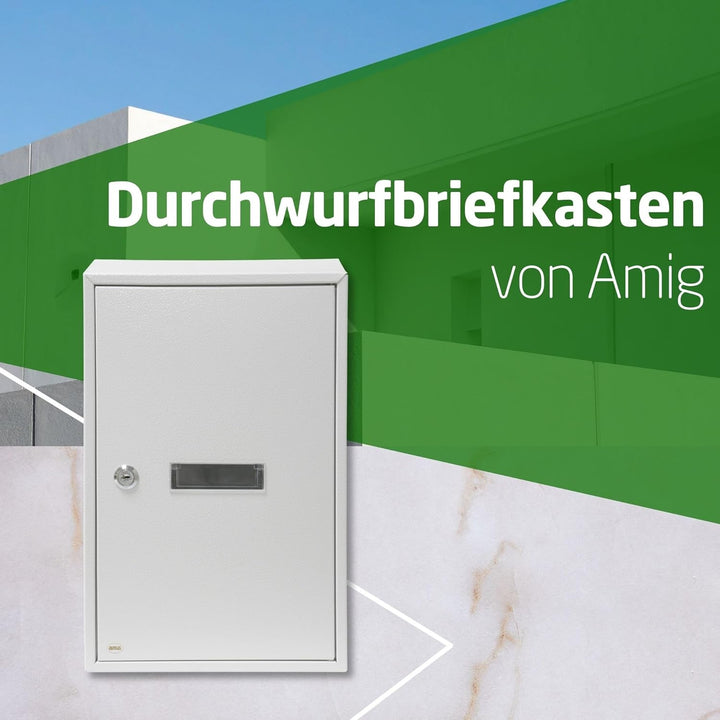 Amig - Innentür-Briefkasten | Briefkasten für Wände, Mauern oder Türen | Zum Auffangen von Postgut d
