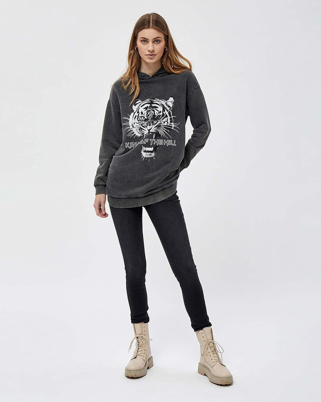 Desires Damen Gennie Sweat Sweatshirt-Hoodie S 9000 Black, S 9000 Black