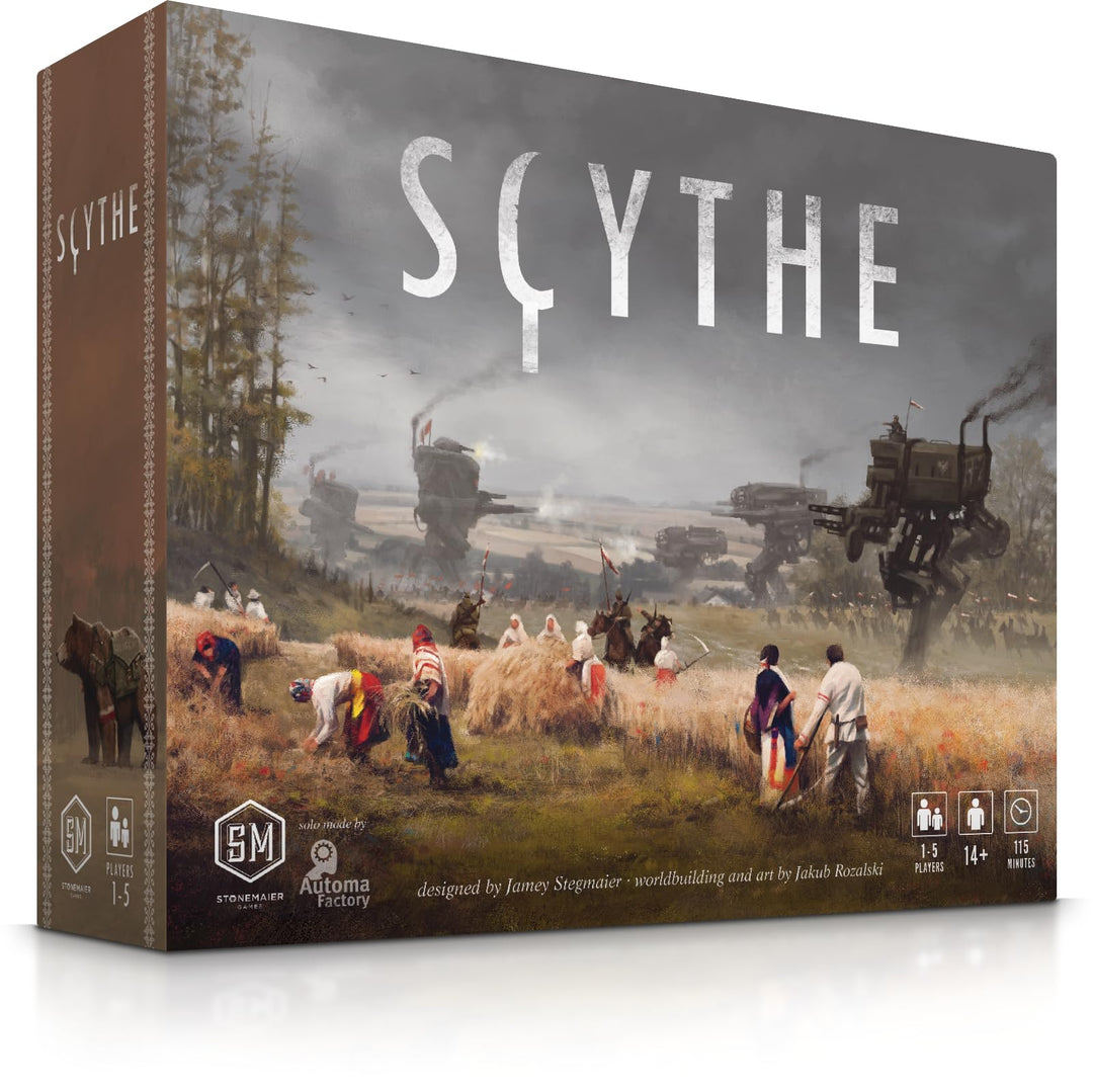 Stonemaier Games , Scythe , Board Game , Ages 14+ , 1-5 Players , 90-115 Minutes Playing Time Scythe