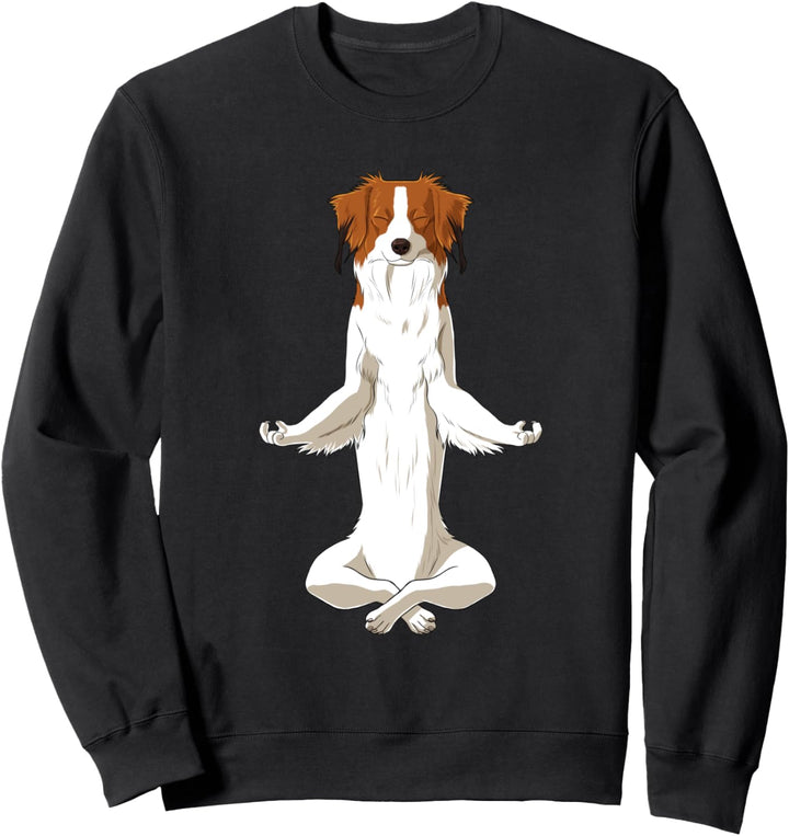 Witziger Yoga Hund Kooikerhondje Sweatshirt