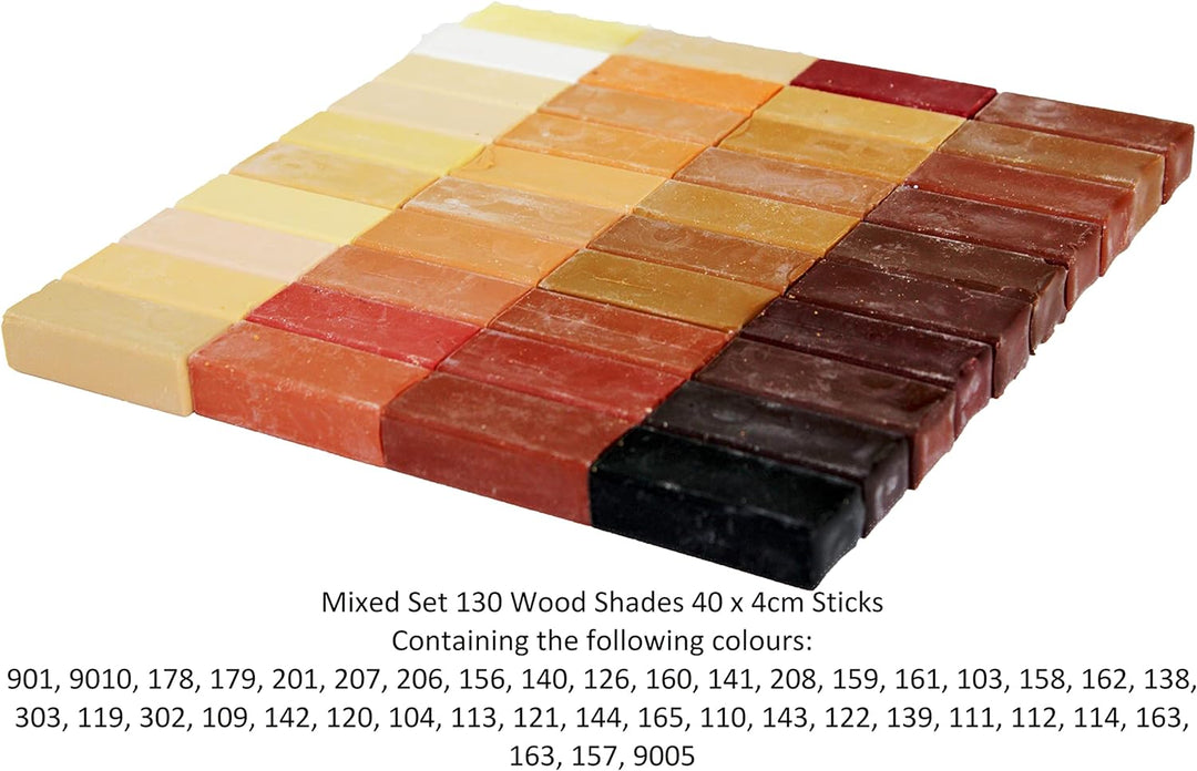 König Wax Filler Sticks 40 x 4 cm Holz Farben (# 130) Hartwachs