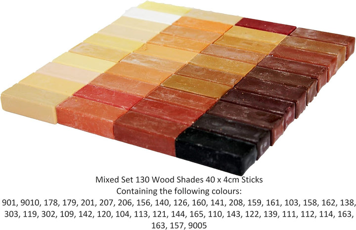König Wax Filler Sticks 40 x 4 cm Holz Farben (# 130) Hartwachs