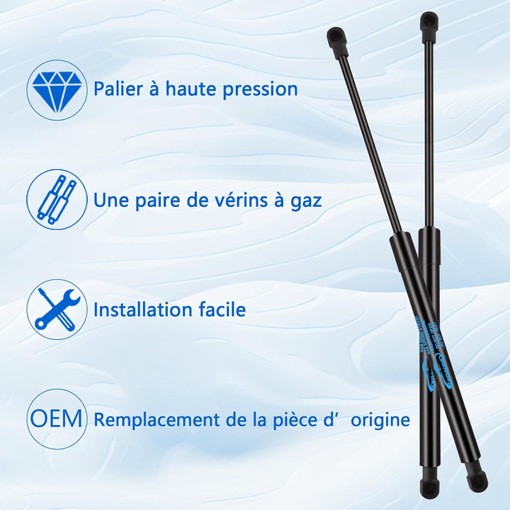 2x Heckklappendämpfer für Twingo II CN0 Schrägheck 2007-2020 Gasdruckdämpfer Gasfeder Heckklappe Kof