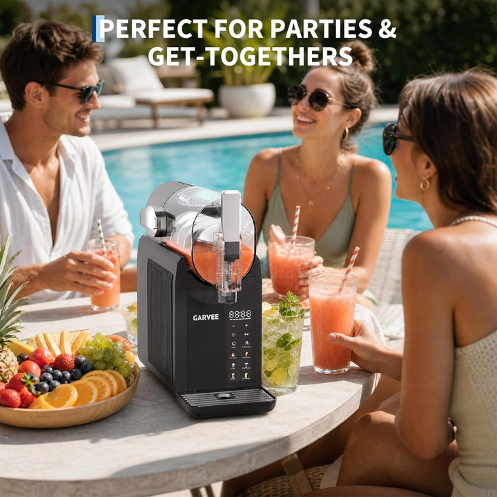 Slush Maschine, 6-in-1 Slush Ice Maker,2 l, 7 Smarten Programma, Softeismaschine Für Zuhause, Automa