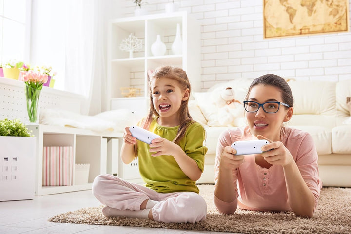 Lexibook, TV-Spielkonsole mit 2 drahtlosen Controllern, 250 Spiele, 32-Bit-Grafik, TV-Anschluss, JG7