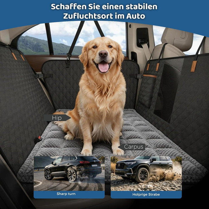 Hundedecke Auto Rückbank Mit Rutschfester Matte, Hundedecke Auto Rückbank, Wasserdicht,Kratzfest mit